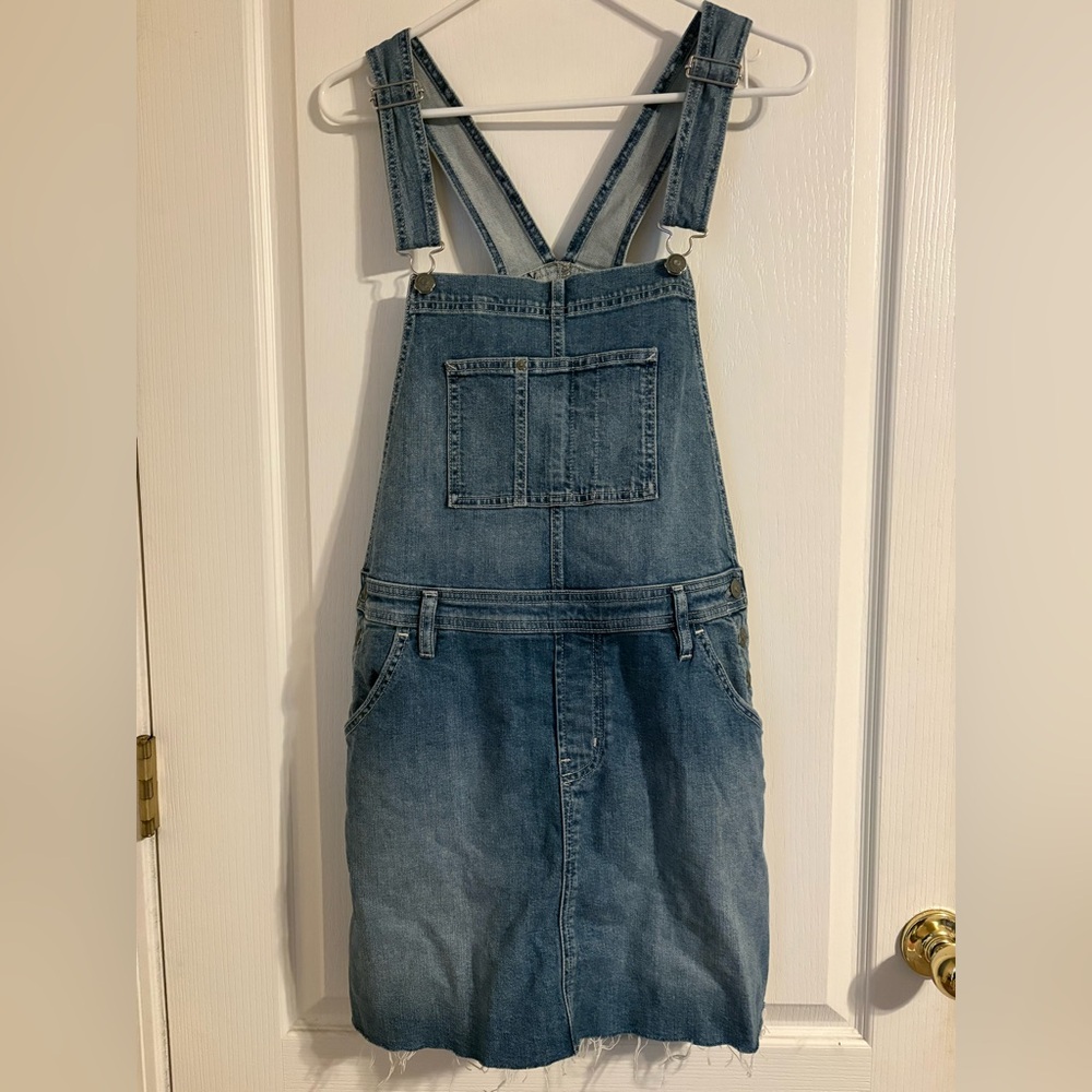Silver Jeans Blue Denim Skirtall Overalls Medium‎ Casual Classic Western Basic